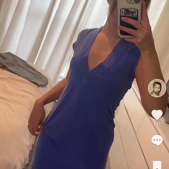 NWT Revolve Tularosa Eloise Tshirt Dress in Baja Blue XXS - Picture 7 of 9